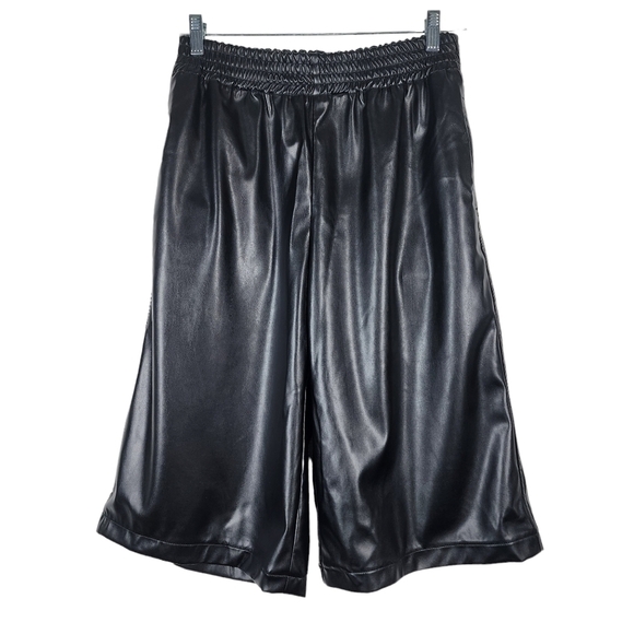 ATM ANTHONY THOMAS MELILLO FAUX LEATHER BERMUDA SHORTS - Picture 2 of 7